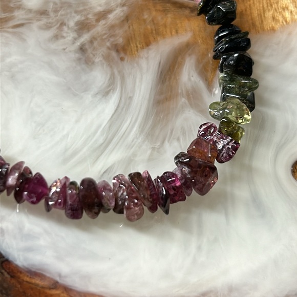 🖤Vtg Tourmaline stone bracelet - Picture 4 of 10